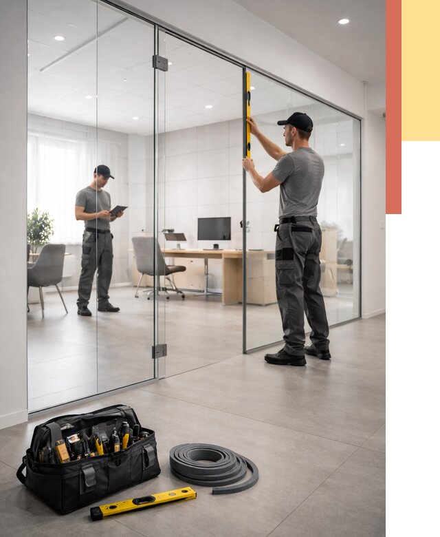 Цельностеклянные перегородки под ключ в Ярославле от 9755 руб. — монтаж и цены | ОТДЕЛОЧНИК-Рсл