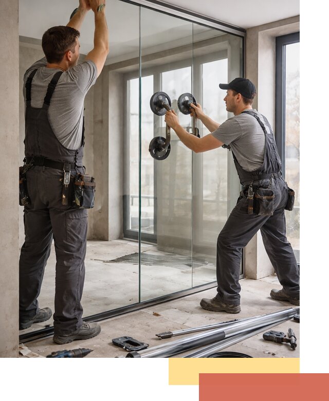 Цельностеклянные перегородки под ключ в Ярославле