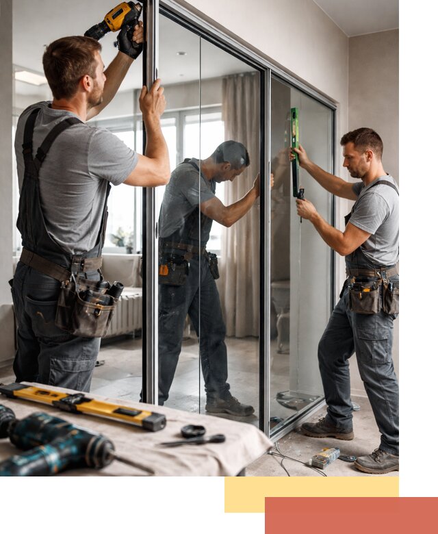 Каркасные стеклянные перегородки под ключ в Ярославле