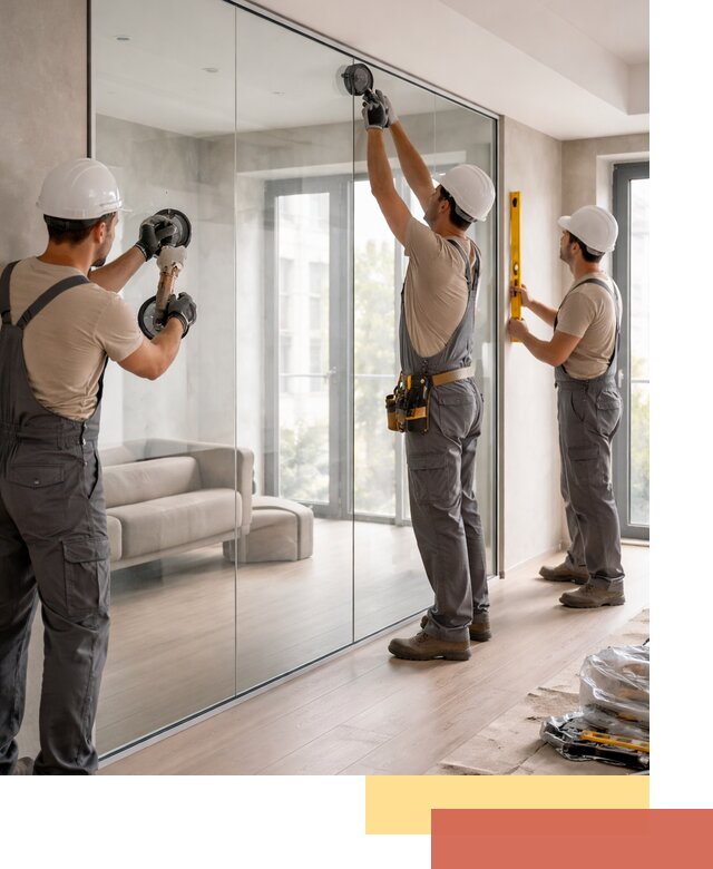 Перегородки из закаленного стекла в Ярославле для офисов и квартир