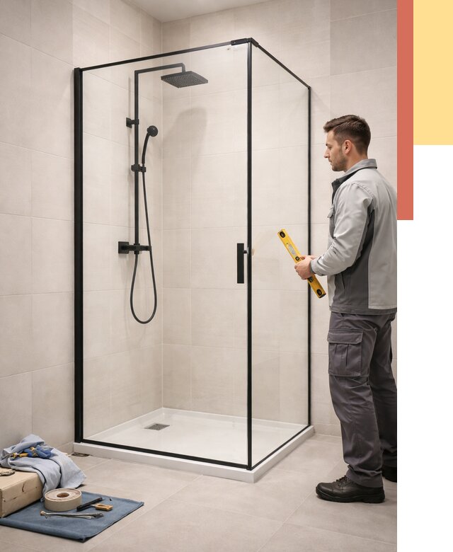 Стеклянные перегородки для душа в Ярославле от 12835 руб. | Монтаж под ключ — ОТДЕЛОЧНИК-Рсл