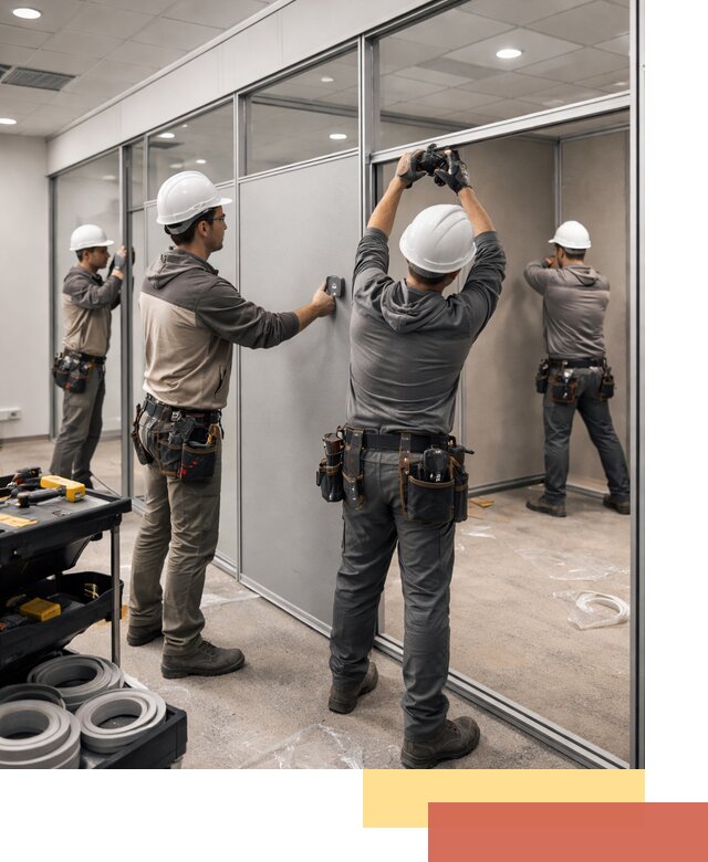 Мобильные офисные перегородки под ключ в Ярославле