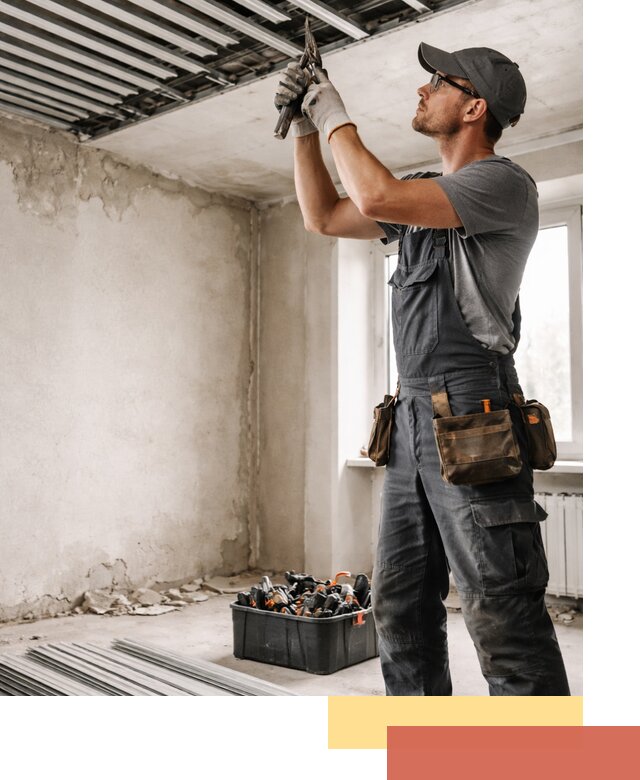 Демонтаж реечного потолка в Ярославле быстро и аккуратно