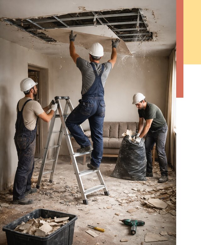 Демонтаж гипсокартонного потолка в Ярославле от 431 руб. за м2 — ОТДЕЛОЧНИК-Рсл