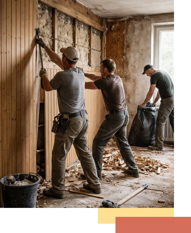 Демонтаж вагонки и вывоз материалов в Ярославле