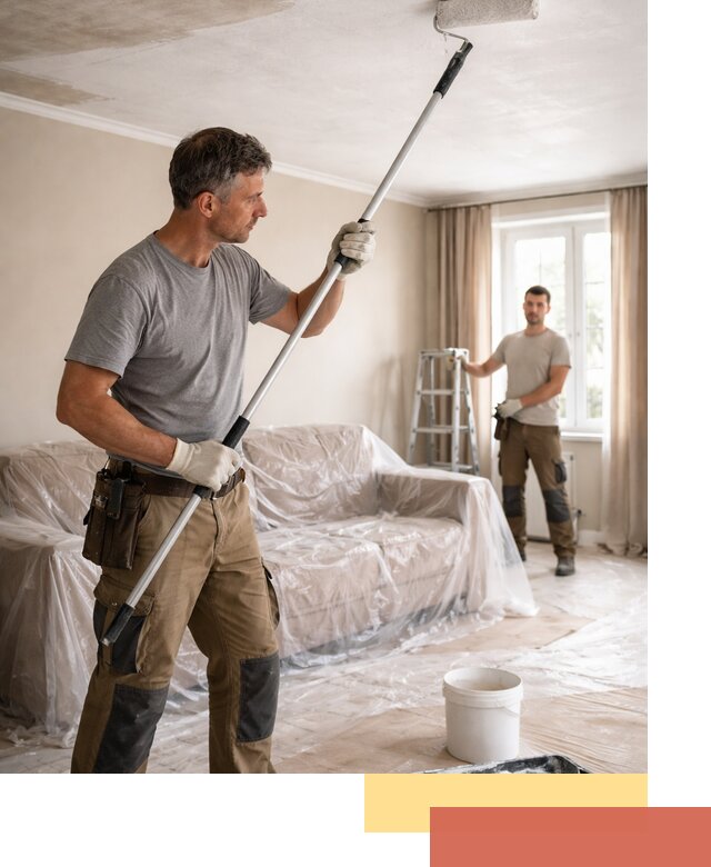 Грунтовка потолка в Ярославле — подготовка под покраску и отделку