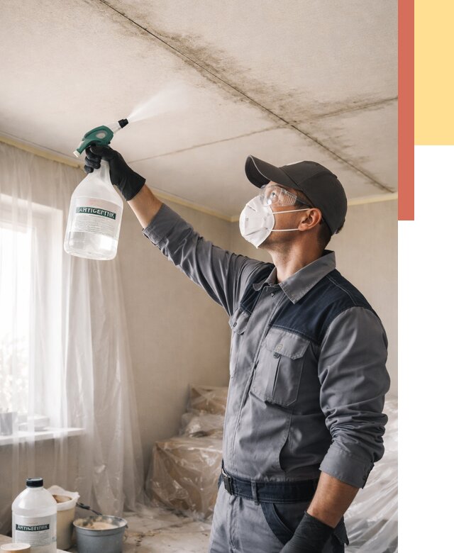 Антисептическая обработка потолка в Ярославле от 2567 руб. | ОТДЕЛОЧНИК-Рсл