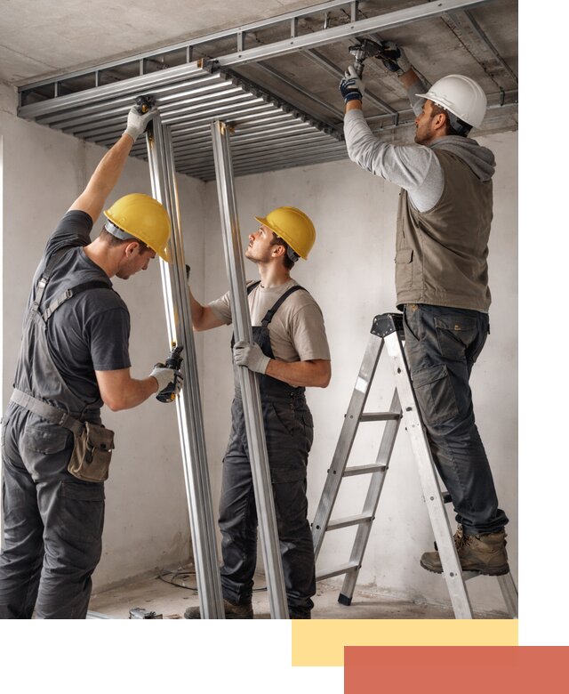 Монтаж реечного потолка под ключ в Ярославле