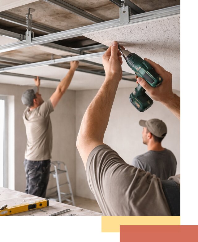 Монтаж акустического потолка в Ярославле под ключ