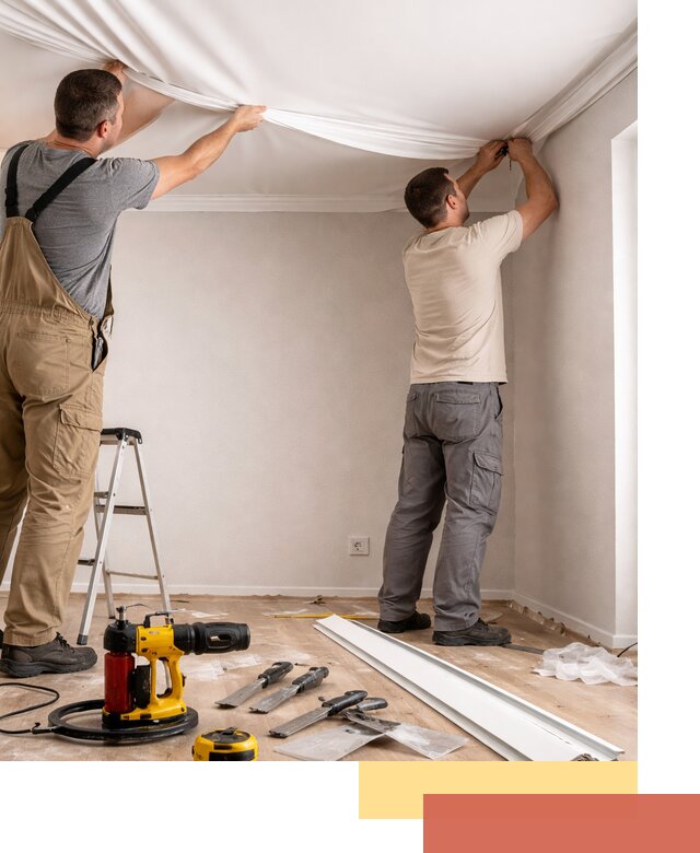 Монтаж ПВХ натяжного потолка в Ярославле качественно и быстро