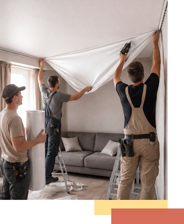 Монтаж сатинового натяжного потолка в Ярославле качественно и быстро