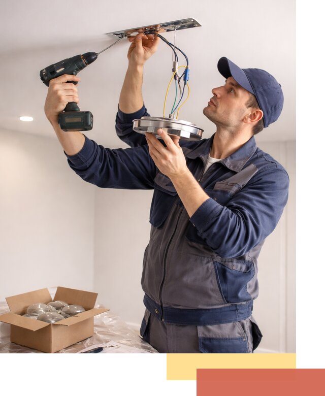 Установка люстры в натяжной потолок в Ярославле