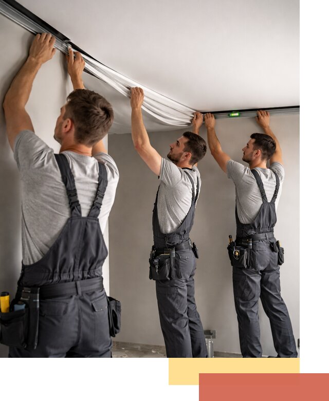 Теневые натяжные потолки в Ярославле: монтаж и отделка быстро и качественно