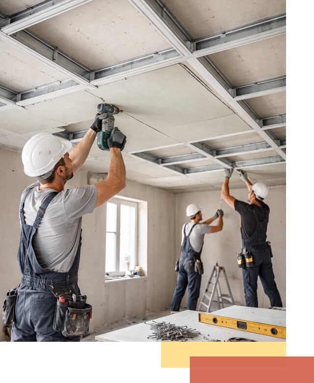 Кессонный потолок из гипсокартона под ключ в Ярославле