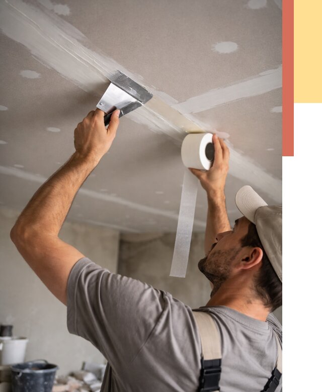 Обработка швов потолка ГКЛ в Ярославле от 7701 руб. под ключ | ОТДЕЛОЧНИК-Рсл