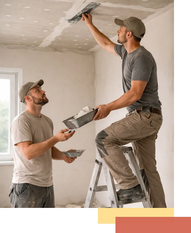 Шпаклевка потолка из гипсокартона в Ярославле качественно и быстро