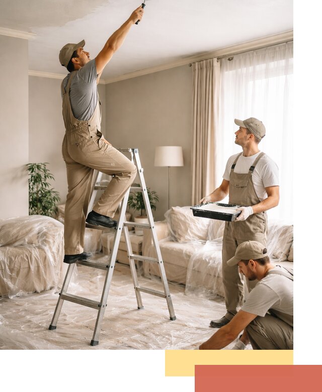 Покраска потолков акриловой краской в Ярославле качественно и быстро