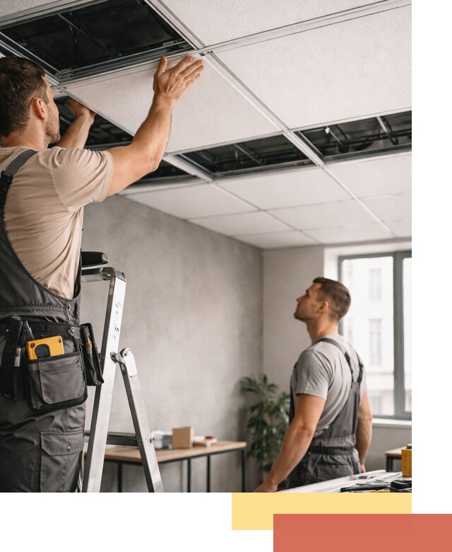 Монтаж потолочной плитки в Ярославле качественно и в срок