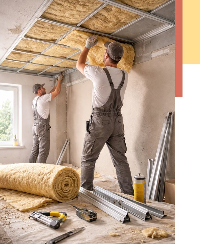 Утепление потолка в Ярославле от 7393 руб/м2 — недорого, быстро, под ключ | ОТДЕЛОЧНИК-Рсл