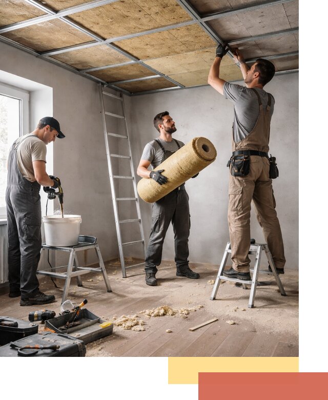 Шумоизоляция потолка в Ярославле: профессиональный монтаж и отделка