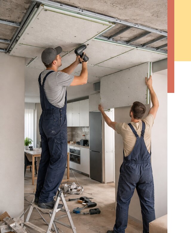 Шумоизоляция потолка панелями зипс в Ярославле от 1900 руб. под ключ | ОТДЕЛОЧНИК-Рсл